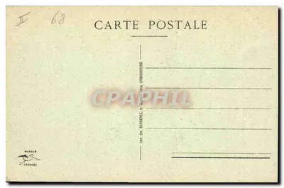 Mulhouse — Poczta i Kanał Rhône-Rhin — Rewers
