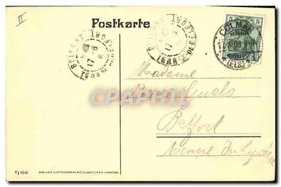 Colmar i. E. — O Tribunal Imperial de Recurso — editor Ridord — Verso