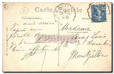 Draguignan — Wieża zegarowa — ND, Fot. — Rewers
