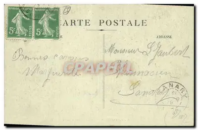 La Sainte Baume — Wnętrze jaskini — Wydawca AD, n°6 — Rewers