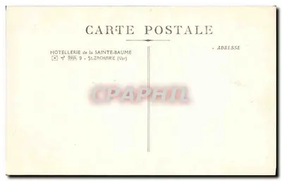Hôtellerie de la Sainte-Baume — Boiserie du Chœur — wydawca nieznany, n°4 — Rewers