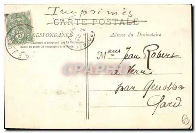 Stare Biskupstwo - Kariatydy przypisane Pugetowi — Fototyp. E. Lacour — Marsoune, n°2673 — Rewers