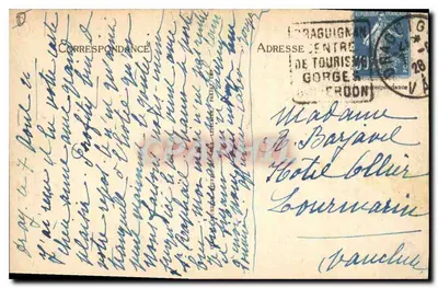 Draguignan — O Bassin e a Postagem — LL, n°118 — Verso