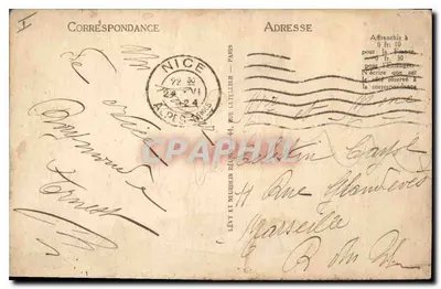 Corniche de l'Estérel — A Baía de Asay — Editor não identificado, n° 280 — Verso