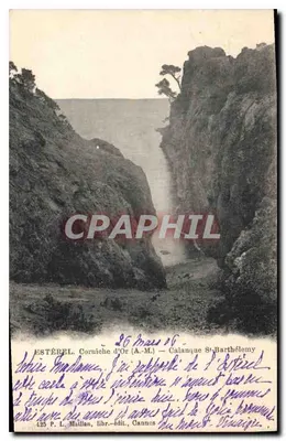 Calanque St-Barthélemy — Corniche d'Or (A.M.) — P. L. Maillan, editor, Cannes