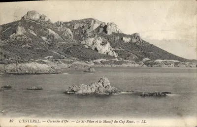 L'ESTEREL — Corniche d'Or — Le St-Pilon et le Massif du Cap Roux — LL.
