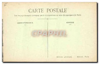 Abbaye de Port-Royal (S.-et-O.) — Ruiny słupów i podstawy ołtarza — E.M. — nr 2328 — Rewers