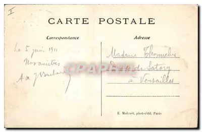 Abbatia Port-Royal — Muzeum, bust Racine i ostatnie pozostałości Abbatii — E. Malcuit, fot. wyd. Paryż, nr 2332 — Rewers
