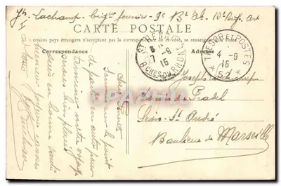 Port-Royal-des-Champs (S.-et-O.) — Aleja Samotności — B. F., PARIS — Rewers