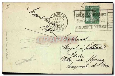 Rambouillet — Zamek pod śniegiem — wydawca Langrages, nr 146 — Rewers
