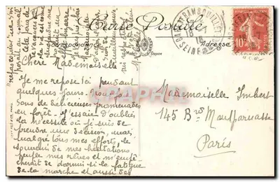Rambouillet — Il Parco, vista presa dall'Isola delle Rocce — Edizione Libreria Nuova — LL — Verso