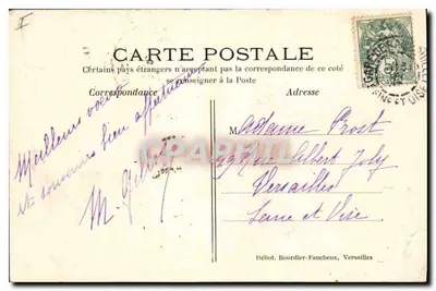 Château de Rambouillet — Façades midi et ouest — S. R.V.O. — Verso