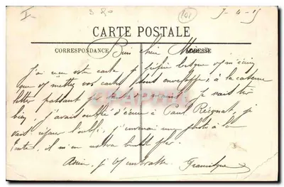 Rambouillet — O Castelo (Lado Sul) — LL. — N°7 — Verso