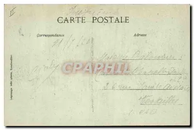 Rambouillet — Chaumière des Coquillages — édifiée en 1779-1780 par le Duc de Penthièvre — Verso