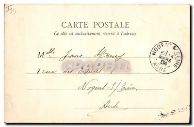 Castelo de Rambouillet e Jardins — A. B. à Versailles — editor A. B. à Versailles — Verso