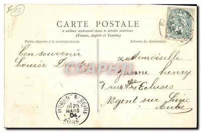 O Castelo de Rambouillet e o Grande Canal — A. Bourdier, imp.-edit., Versailles — Verso