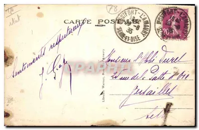Montfort-l'Amaury (S.-et-O) — Porta Bardoul — Livraria Warrant — Verso