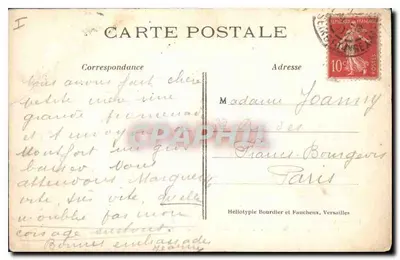 Montfort-l'Amaury (S.-et-O.) — Gran fosa del Cementerio — Lib. Ombredanne 12 — Reverso