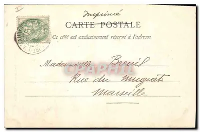 Montfort-l'Amaury — Interior da Igreja — Cartão postal impresso — Verso