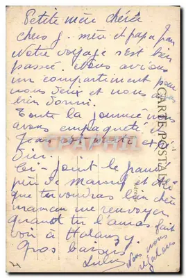 Montfort-l'Amaury (S.-et-O.) — Interior da Igreja — Ed. J. Warrant, n°27 — Verso