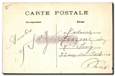 Montfort-l'Amaury (S.-&-O.) — Antigo claustro hoje cemitério — editor Roussel, em Montfort-l'Amaury — Verso