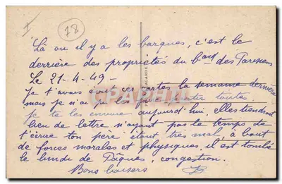PORCHEVILLE — Vista geral do rio Sena — n°11 — Verso
