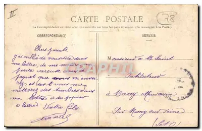 Okolice Dourdan — Zamek Rochefort-en-Yvelines — Wodospady — Papeterie C. Sevin, Dourdan (S.-et-O.) — Rewers