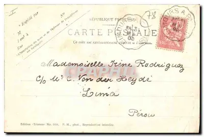 Vallée de Chevreuse — Ruines du Château fort de Chevreuse, La Tour Cassée — Édition Trianon No. 1454 — Verso
