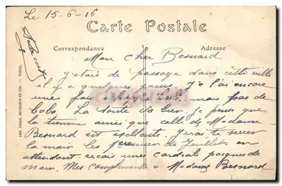 Mareuil-sur-Ay (Marne) — A Bouleille — J. Bracquemart, Lib. Edit., Epernay, n° 158 — Verso