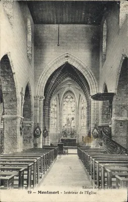 Montmort — Interior da Igreja — Edição Artística E. R. T. n°19