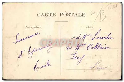 AY — Chiesa parrocchiale — Edizione delle Nuove Gallerie, Épernay — Verso