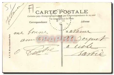 Montmirail (Marne) — Il Castello — G. Dart, foto. edit. Montmirail — Verso