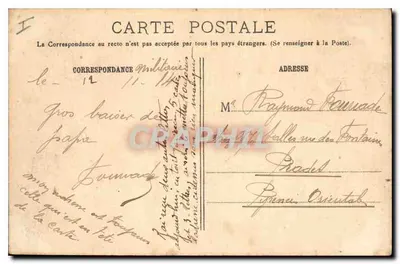 L'Épine (bij Reims) — Ansicht van de hoofdstraat na de bombardement — L'H, Parijs — Achterkant