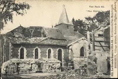 Berzieux — Ruínas da igreja — Fot. Express