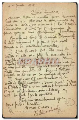 Jalons-les-Vignes — Interior de la Iglesia (Estilo Gótico) — Ed. Hoffmann, editor — Reverso