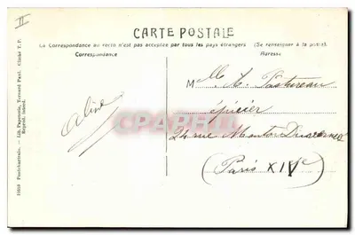 Pontchartrain — As avenidas de Chennevières e o rio La Mauldre — Editor: Elia Payotérie, Ternand, impr. Reprod. int. — N° 1089 — Verso