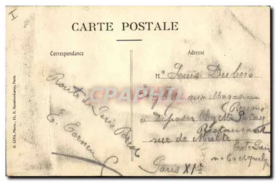 Pontchartrain (S.-et-O.) — La Pièce d'Eau e o Castelo — Fréville, bucalista, Pontchartrain — Verso