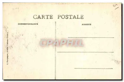 Boursault — O Castelo — J. Bourgogne, editor Château-Thierry — Verso