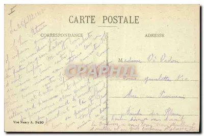 Reims nos anos de bombardeios 1914-1917 — A Catedral incendiada pelos Alemães, 19 de Setembro de 1914 — A Catedral no meio dos Escombros — G. Dubois, Reims, n°7 — Verso