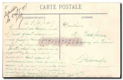 Reims — Zniszczenia wojenne 1914-1915 — Gliché M. Lavergne, Reims, n°69 — Rewers