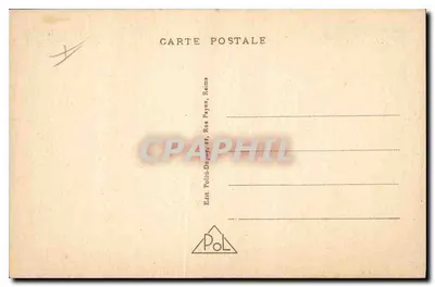 Reims — Rue Libergier w kierunku Parvis — widok na katedrę — wydawca Poli, nr 637 — Rewers