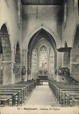Montmort — Interior da Igreja — Edição Artística E. R. T.