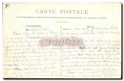 Castelo de Montmort (Marne) — Os Fossos e o Ponte-Levi — G. Dart, fot.-edit., Montmirail — Verso