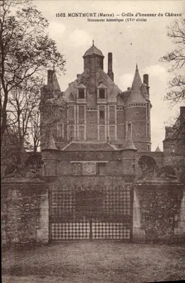 Montmort (Marne) — Grade de Honra do Castelo — Monumento Histórico (Século XVI)