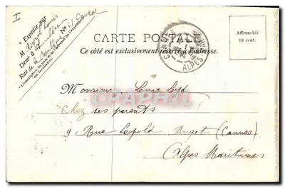 Vic-sur-Cère — Waterval van Pas de Cère — uitgever J. Pancer — Achterkant