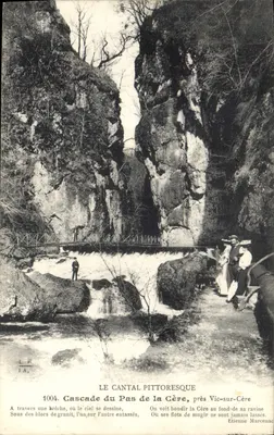Cachoeira do Pas de la Cère, perto de Vic-sur-Cère — Étienne Marcenac — n° 1004