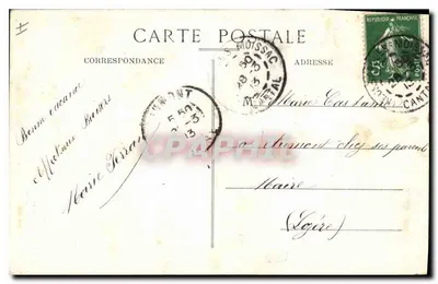 Cachoeira do Pas de la Cère, perto de Vic-sur-Cère — Étienne Marcenac — n° 1004 — Verso