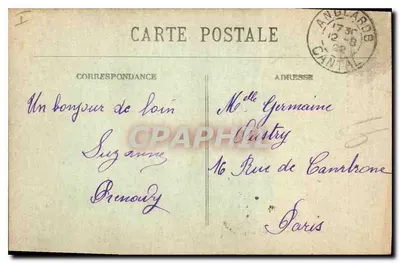 Cantal — 2138. Cachoeira das Verinnes — Pierre Mallouy, editor — Verso