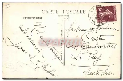 Pont de St-Cirgues-de-Jordane — Valée de Mandailles — Édition B. LABORDE-Aurillac n°266 — Verso