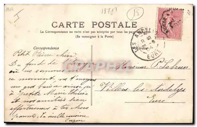 A Auvergne — A Cachoeira do Pas de la Cère — J. Larch — Verso
